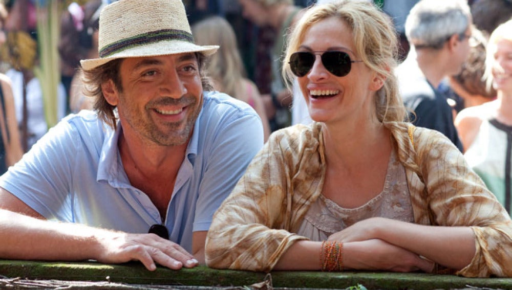 Bardem y Roberts en 'Come, reza, ama'