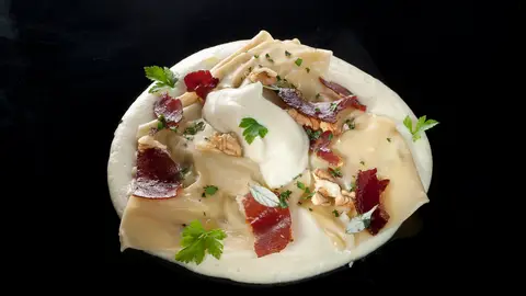 Raviolis con queso Raviolis con queso
