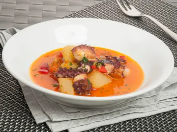 Pulpo con patatinas Pulpo con patatinas