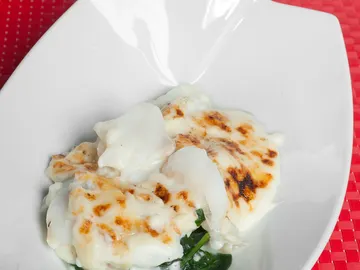 Espinacas, bacalao y bechamel Espinacas, bacalao y bechamel