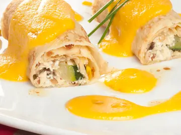 Crepes de Pollo y verduras Crepes de Pollo y verduras