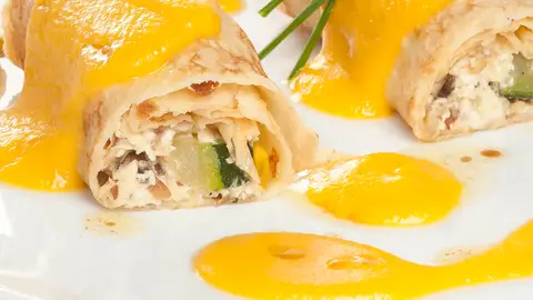 Crepes de Pollo y verduras Crepes de Pollo y verduras