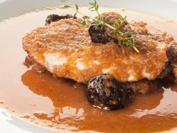 Pechuga de pavo en salsa de oporto Pechuga de pavo en salsa de oporto