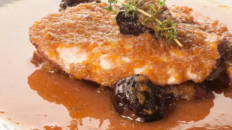 Pechuga de pavo en salsa de oporto Pechuga de pavo en salsa de oporto