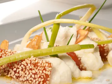 Brandada de coliflor con membrillo Brandada de coliflor con membrillo