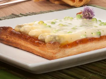 Hojaldre de espárragos Hojaldre de espárragos