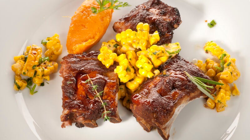 Costillas de cerdo caramelizdas