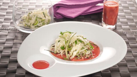 Ensalada de col y pepino