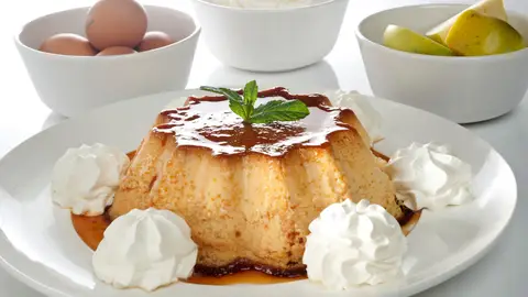 Flan de manzana mariaje Flan de manzana mariaje