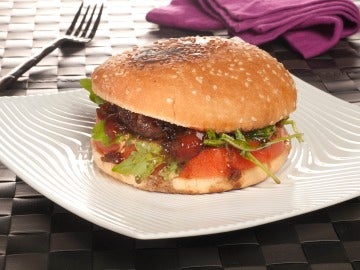 Hamburguesa de tomate y portobello