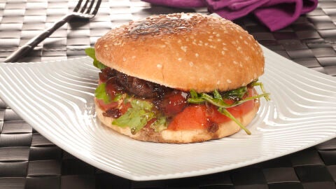 Hamburguesa de tomate y portobello