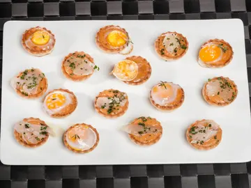 Tartaletas de crema de patatas a la riojana Tartaletas de crema de patatas a la riojana