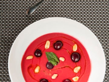 Salmorejo de cerezas