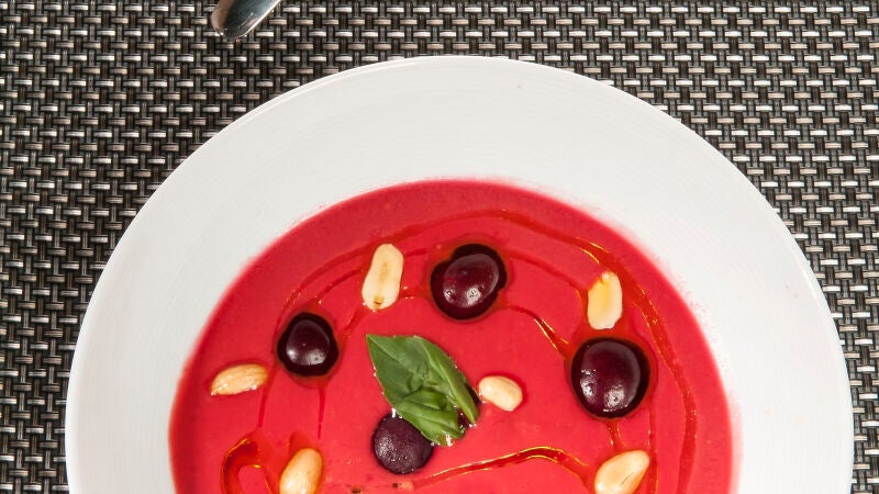 Salmorejo de cerezas