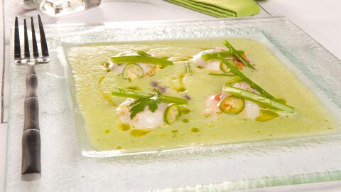 Sopa fr&iacute;a de mel&oacute;n