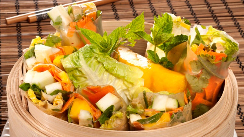 Rollos vietnamitas de ensalada