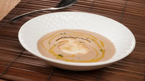 Crema de castañas con hongos Crema de castañas con hongos