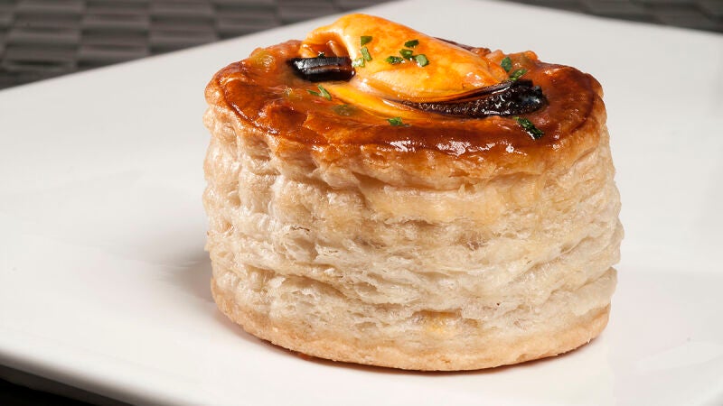 Volovanes de mejillones a la marinera
