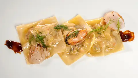 Raviolis de marisco Raviolis de marisco