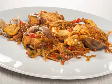 Fideuá de pescado Fideuá de pescado