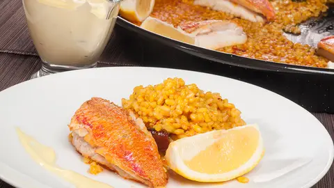 Arroz con salmonetes Arroz con salmonetes
