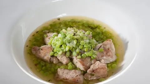 Guisantes con mollejas Guisantes con mollejas
