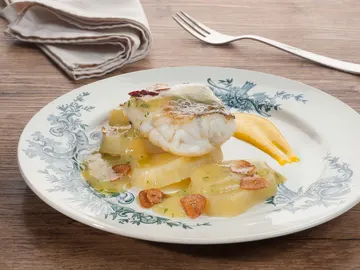 Merluza con alioli Merluza con alioli