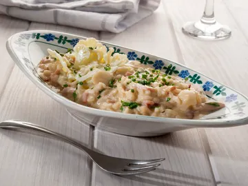 Risotto de coliflor crocante Risotto de coliflor crocante