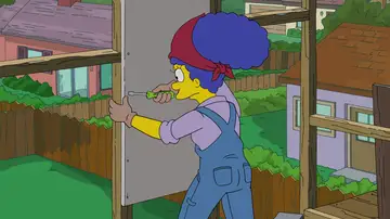 Marge reconstruye la casa del árbol al puro estilo de Bricomanía