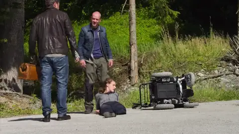 Doble caso para el Dr. Gruber en un accidente Doble caso para el Dr. Gruber en un accidente