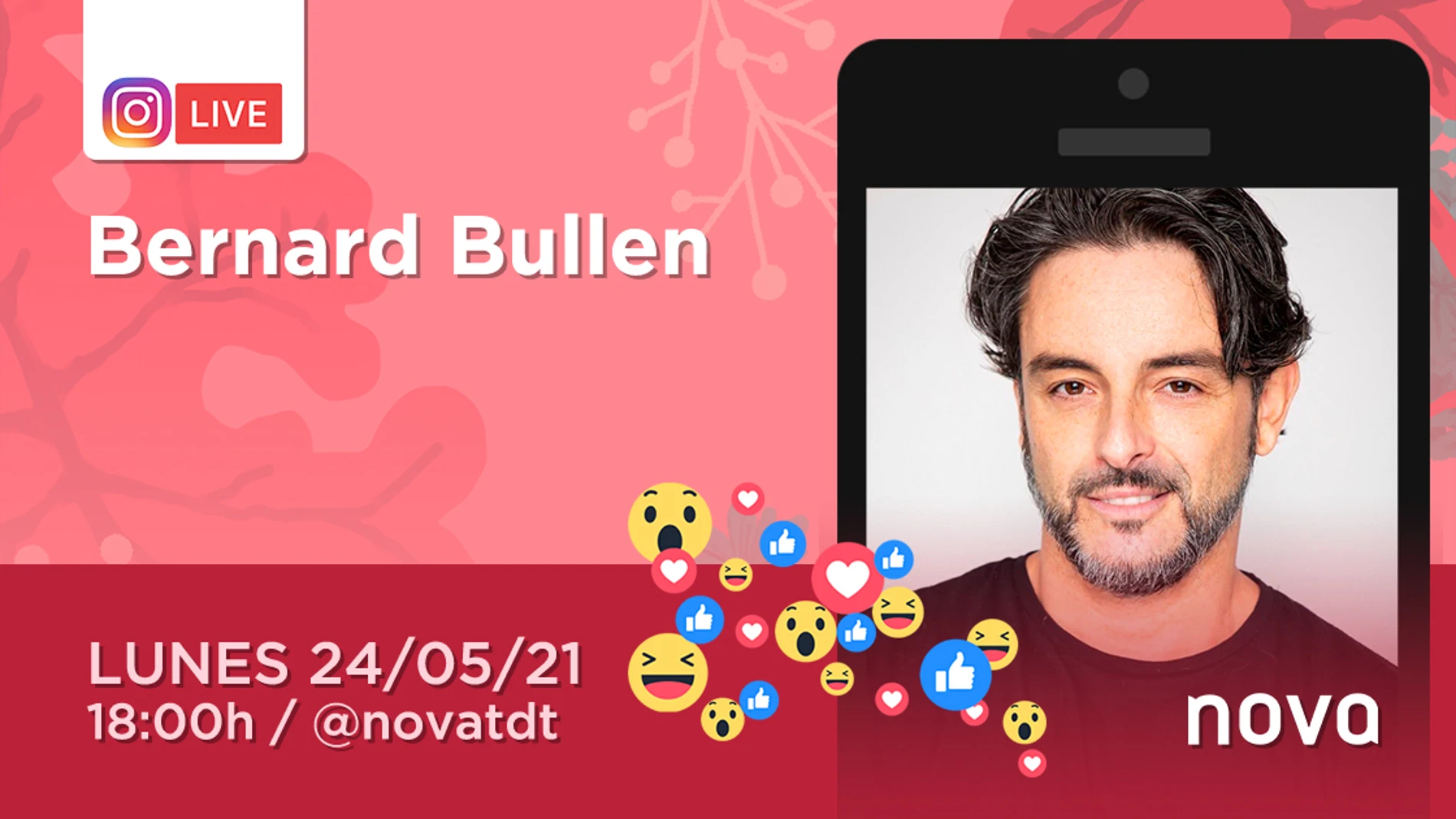 El lunes alas 18:00 horas tienes una cita con Bernard Bullen El lunes alas 18:00 horas tienes una cita con Bernard Bullen