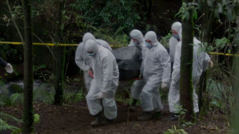 Aparece un cuerpo enterrado en el bosque: ¿Será Carolina?