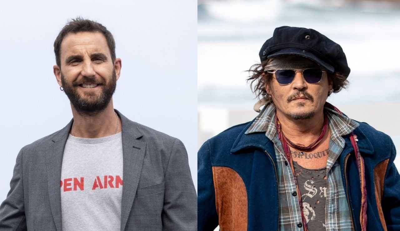Dani Rovira y Johnny Depp
