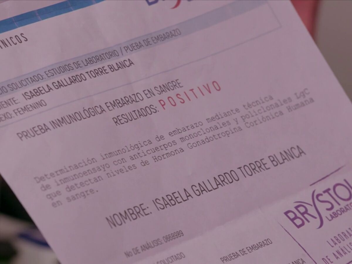 Isabela le cambia el nombre a los an lisis de embarazo para ayudar a su amiga o para su propio beneficio