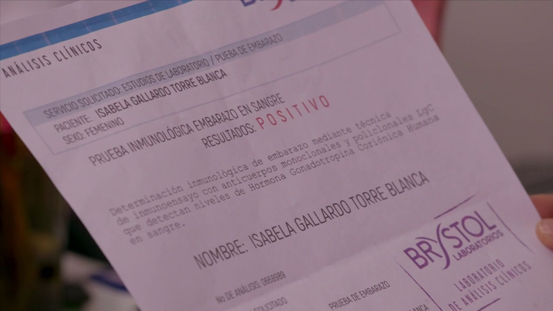 Isabela le cambia el nombre a los an lisis de embarazo para ayudar a su amiga o para su propio beneficio