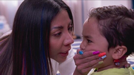 Olga amenaza al pequeño Benjamín
