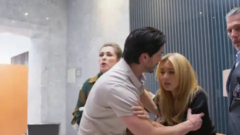 Leona y Apolo consiguen sobrevivir al sabotaje del ascensor Leona y Apolo consiguen sobrevivir al sabotaje del ascensor