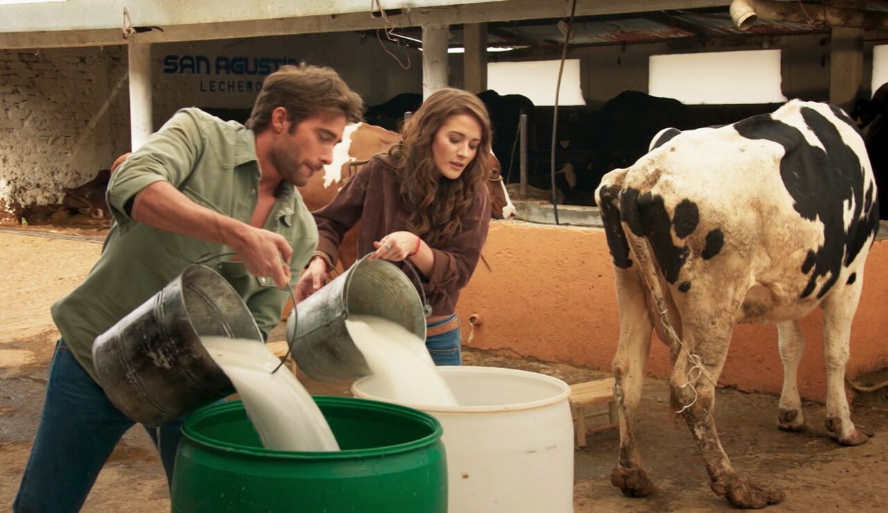 Me atrevo a amarte - Victoria quiere decidir su propia funci&oacute;n en el rancho y propone un divertido reto a Alejandro