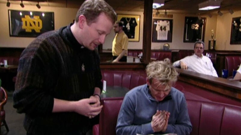 Gordon pide que le bendigan los alimentos