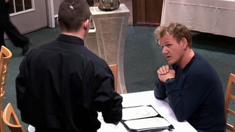 Pidiendo la comida en el Trobiano's