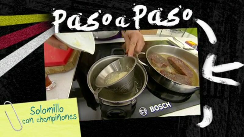 Paso a paso Solomillo con champiñones