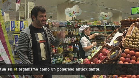 Bruno compra melocotones