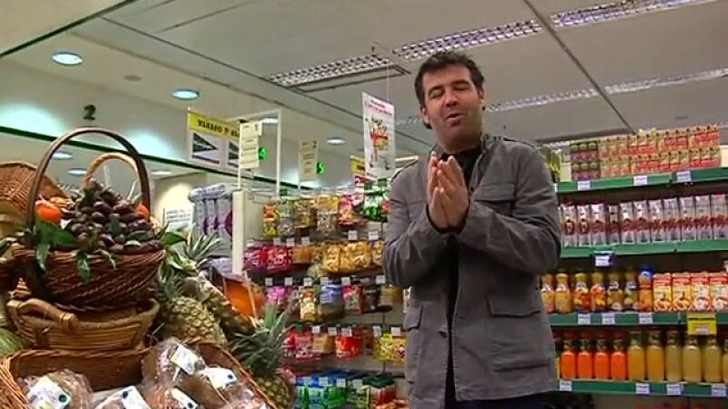 Bruno hace su habitual cesta de la compra