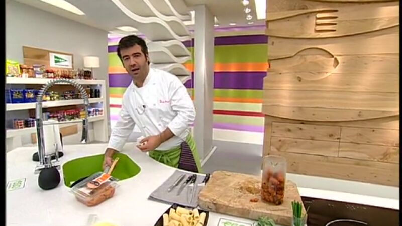 Rigatonis rellenos de txistorra - Parte 2