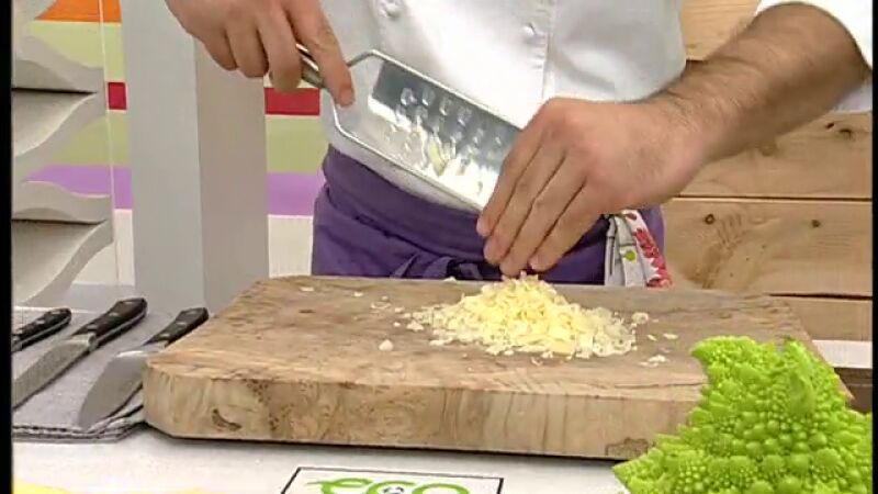 Bechamel gratinada con romanesco y tomates - Parte 2