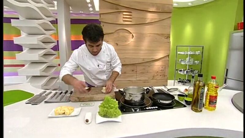 Bechamel gratinada con romanesco y tomates - Parte 1