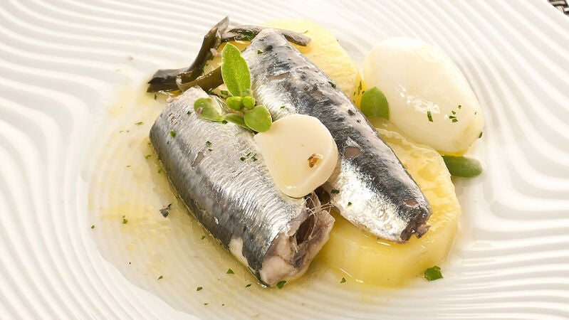 Ingredientes para hacer Sardinas en escabeche verde
