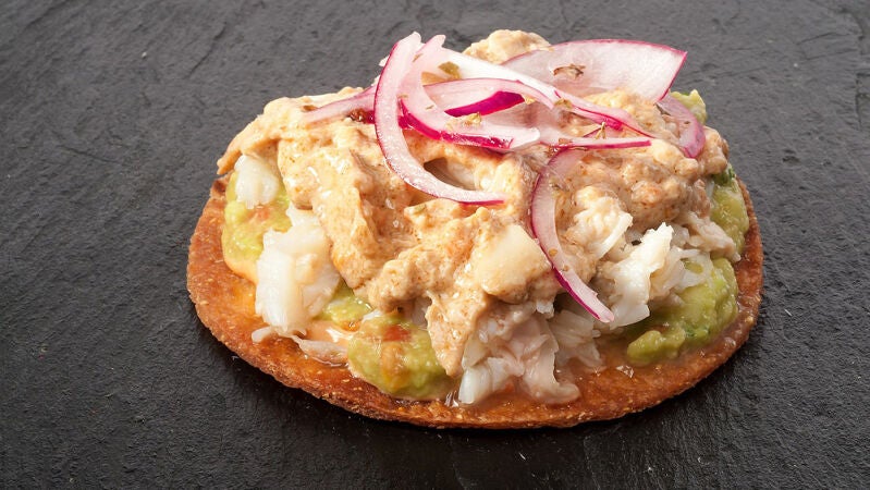 Tostadas de buey de mar