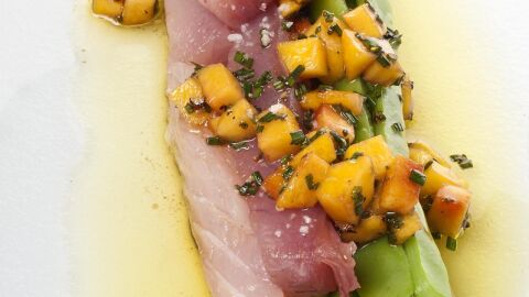 Ensalada de jud&iacute;as verdes y bonito