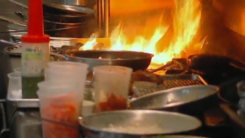 La cocina prende fuego